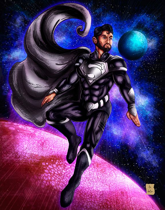 DARK HERO IN SPACE